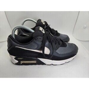 Nike Air Max 90 Shoes Men's 6.5 Black Iron Grey Athletic Retro Workout Sneakers